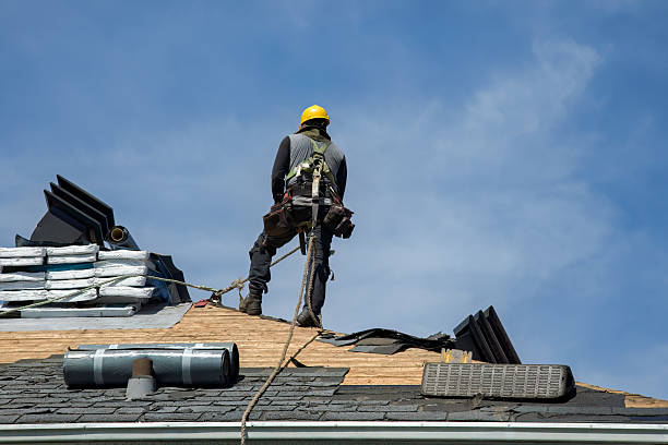 Professional Gutter Installation technician working in Benson, MN